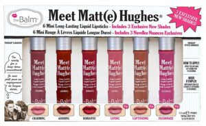 thebalm meet matte hughes 6 mini long-lasting liquid lipsticks