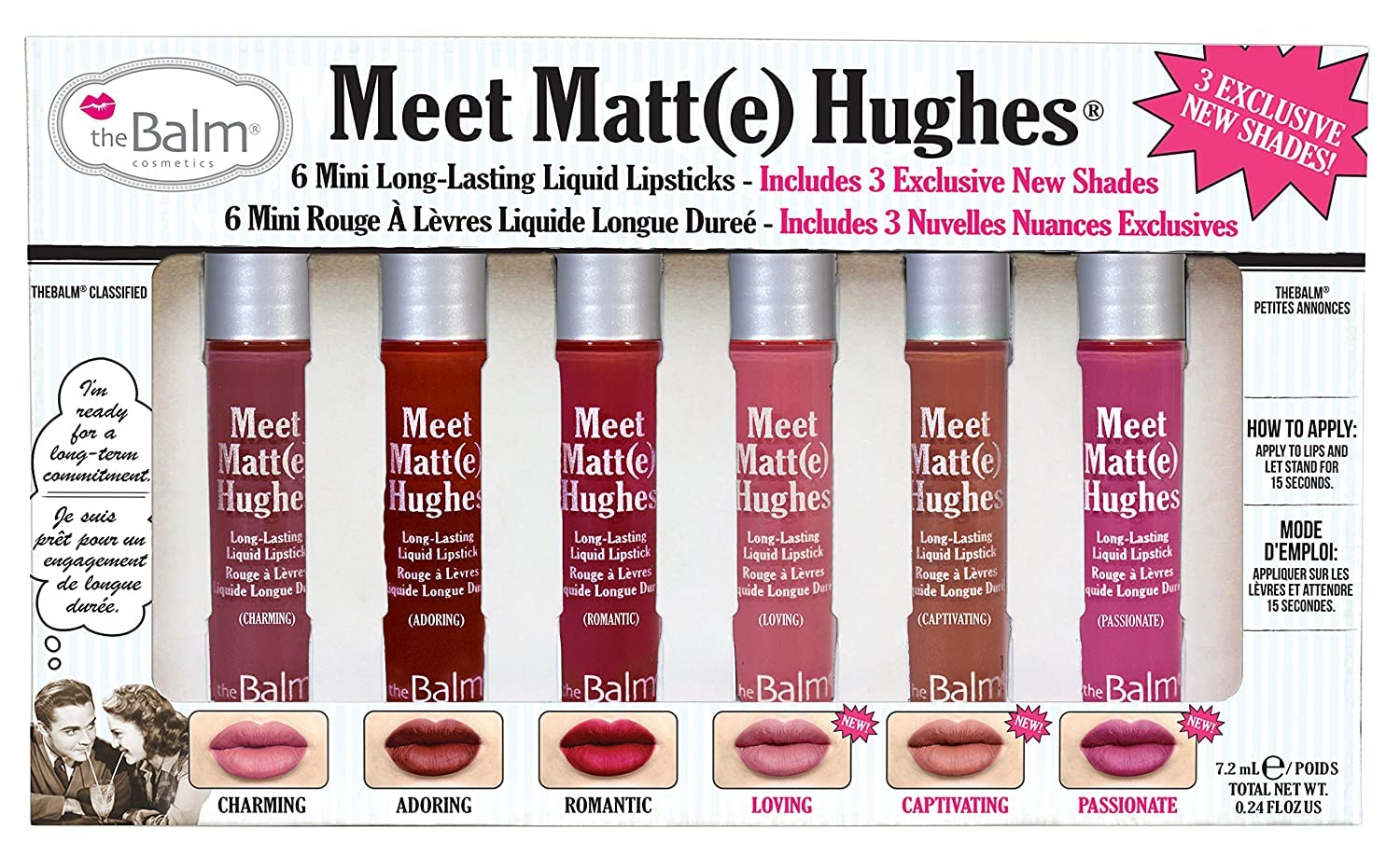 theBalm Meet Matte Hughes 6 Mini Long-Lasting Liquid Lipsticks