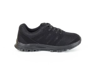 mt. emey 9306 lady's athletic comfort walking lace shoes black