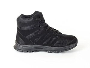 mt. emey 9315 lady's athletic comfort walking lace high top shoes black