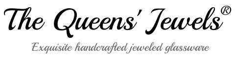 THE QUEENS' JEWELS Tennis Ball Jeweled Stemmed Wine Glass, 21 oz. - Unique Gift for Women, Birthday, Cute, Fun, Not Painted, Decorated, Bling, Bedazzled, Rhinestone
