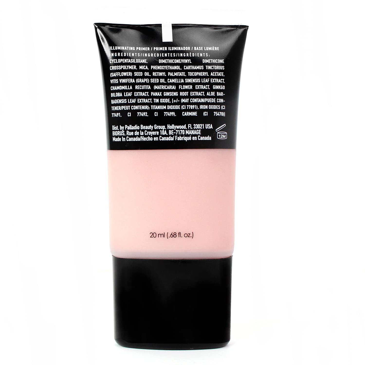 Palladio I'm Glowing Illuminating Primer, Pearly Pink Makeup Primer for Face, Contains Aloe Vera, Grape Seed Oil, Green Tea, Brightens Complexion, Combats Wrinkles, Fine Lines & Pores