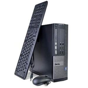 Dell Optiplex 7010 SFF Computer Desktop PC (Intel Core i5-3470, 8GB Ram, 500GB, HDD, DVD-RW, WiFi Keyboard Mouse) 17in LCD Monitor Brands Vary, Windows 10 (Renewed)