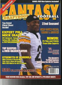 2017 fantasy football draft book magazine 22nd anniversary issue 500 players