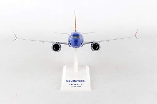 Daron Worldwide Trading Skymarks Southwest 737-Max8 1/130 W/WiFi Dome Model Airplane,unisex-children