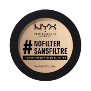 nyx professional makeup #nofilter finishing powder, pressed setting powder - medium olive