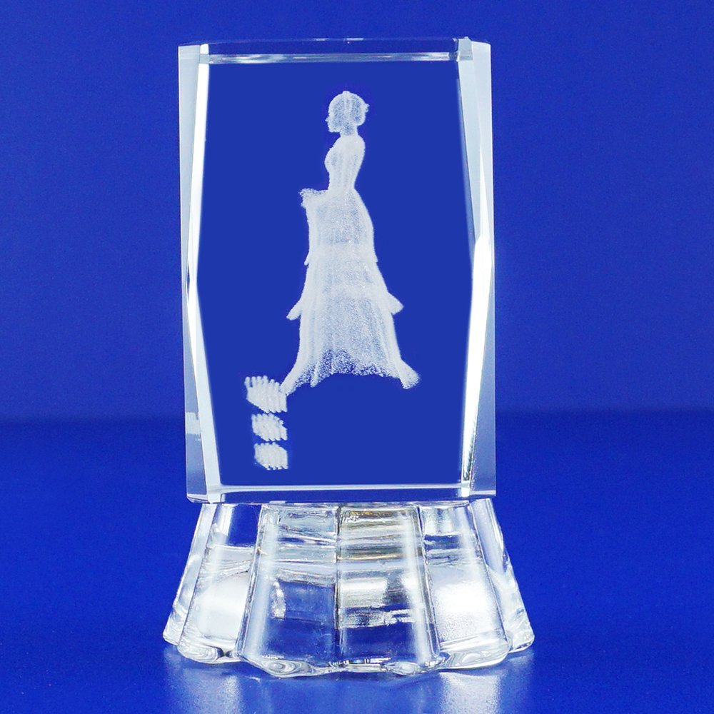 12 Pcs Personalized Custom Laser Engraving Cube Party Favor - Quinceañera, Mis XV Años, Mis 15 Años, Sweet 16 with Lighted Base(2.5"H) (12 Pieces)