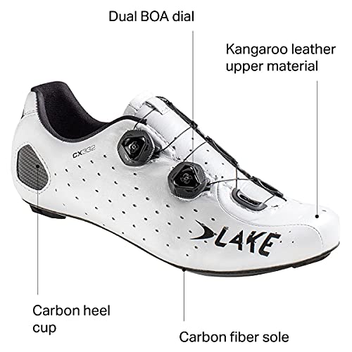 Lake Cx332 Cycling Shoe - Women's White/Black, 38.5