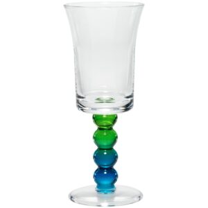 merritt impressions peacock pearl stem acrylic wine glasses, set of 4