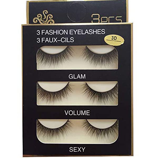 Imported Korea Fiber Faux Mink False Eye lashes Handmade Reusable Long Cross Volume Dramatic Lashes Natural Look Makeup Thick Black Fake EyeLashes