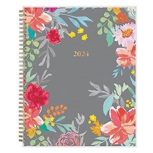 blue sky 2024 weekly and monthly planner, january - december, 8.5" x 11", frosted cover, wirebound, sophie (144731)