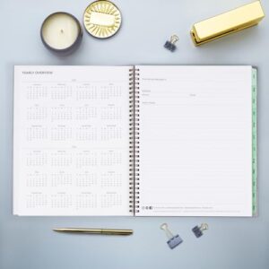 Blue Sky 2024 Weekly and Monthly Planner, January - December, 8.5" x 11", Frosted Cover, Wirebound, Sophie (144731)