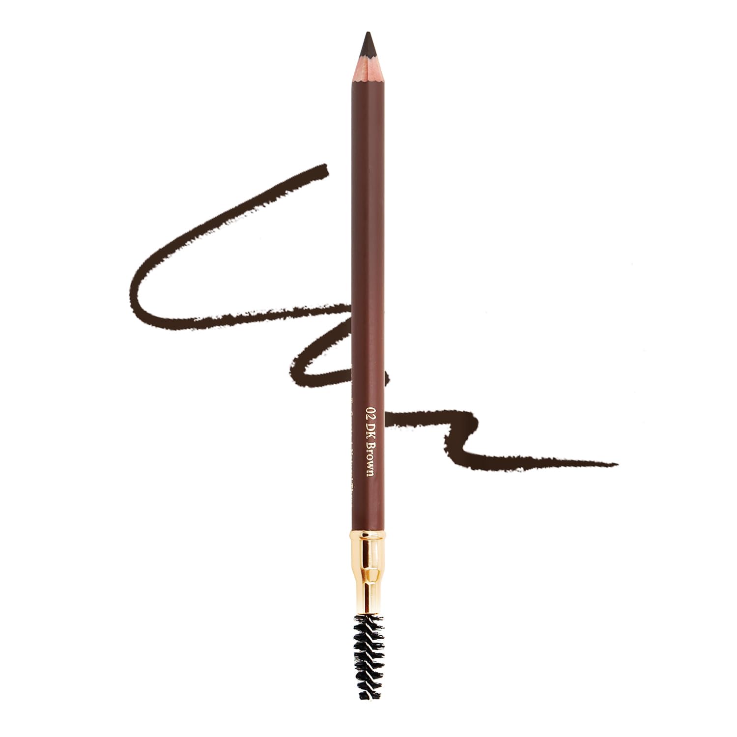 1pcs Eyebrow Pencil Longlasting Waterproof Durable Liner Eyebrow 5 Colors to Choose (2# Dark Brown)