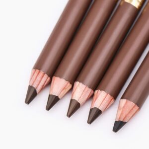 1pcs Eyebrow Pencil Longlasting Waterproof Durable Liner Eyebrow 5 Colors to Choose (2# Dark Brown)