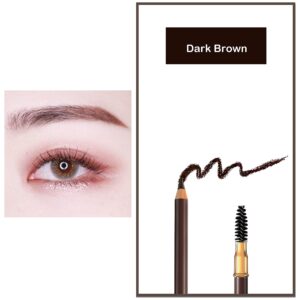 1pcs Eyebrow Pencil Longlasting Waterproof Durable Liner Eyebrow 5 Colors to Choose (2# Dark Brown)