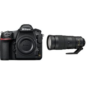 nikon d850 fx-format digital slr camera body w/ nikon af-s fx nikkor 200-500mm f/5.6e ed vibration reduction zoom lens with auto focus