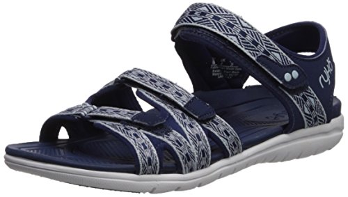 Ryka Women's SAVANNAH Sandal, medieval blue/soft blue, 7.5 M US