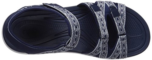 Ryka Women's SAVANNAH Sandal, medieval blue/soft blue, 7.5 M US