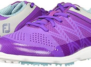 FootJoy Women's Sport SL-Previous Season Style Golf Shoes Purple 5 M Light Blue, US