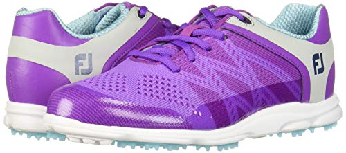 FootJoy Women's Sport SL-Previous Season Style Golf Shoes Purple 5 M Light Blue, US