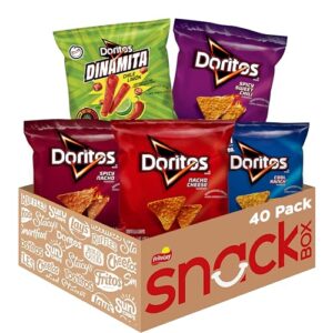 doritos flavored tortilla chips, variety pack, (pack of 40)