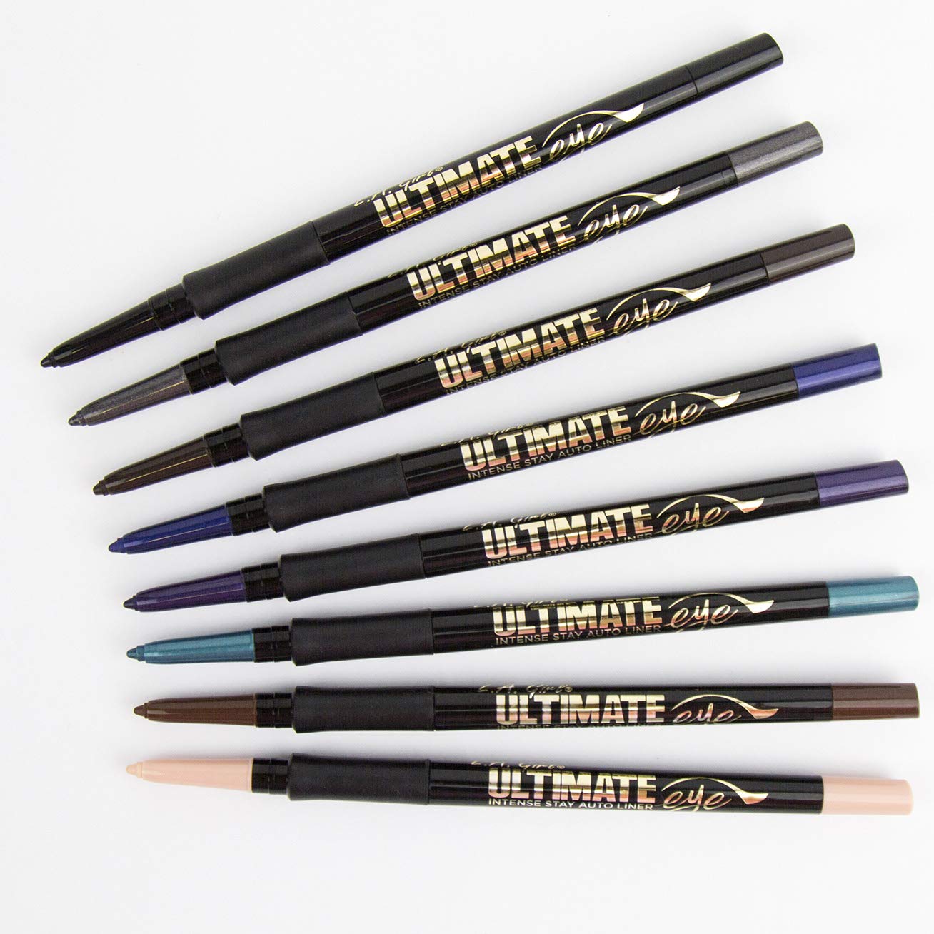 L.A. Girl Ultimate Intense Stay Auto Eyeliner, Ultimate Black, 0.01 oz., Pencil