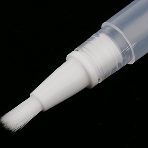 KINGMAS 5 pcs 3ml Cuticle & Nail Oil Pen Lip Gloss Container Applicators Growth Liquid Tube, Transparent Empty Twist Pens