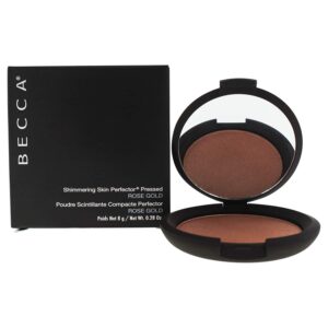 becca shimmering skin perfector pressed highlighter, rose gold, 0.28 ounce
