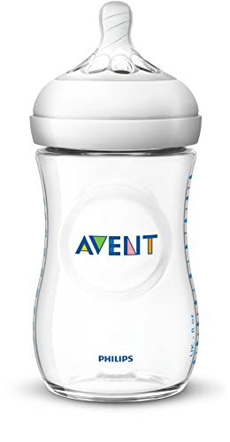 Philips AVENT Natural Baby Bottle, Clear, 4 Oz