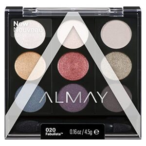 Almay Palette Pops, Fabulista, 0.16 oz, eyeshadow palette,Powder