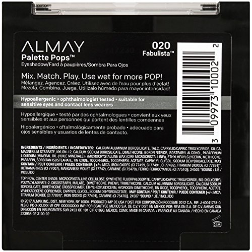 Almay Palette Pops, Fabulista, 0.16 oz, eyeshadow palette,Powder