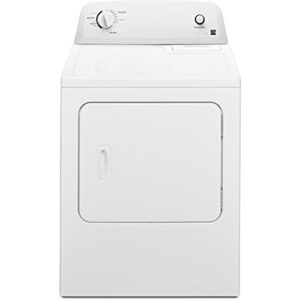 kenmore electric dryer with wrinkle guard and auto dry, electric laundry drying machine 6.5 cu. ft. capacity white