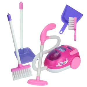 sophia's vacuum cleaner set for 18" dolls, pink/purple