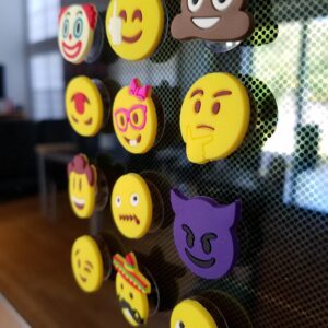 Emoji Charms with Suction 12 Pack, Perfect Markers for Everything from Wine Glass to Red Cups! Lifetime (Multi-Color)