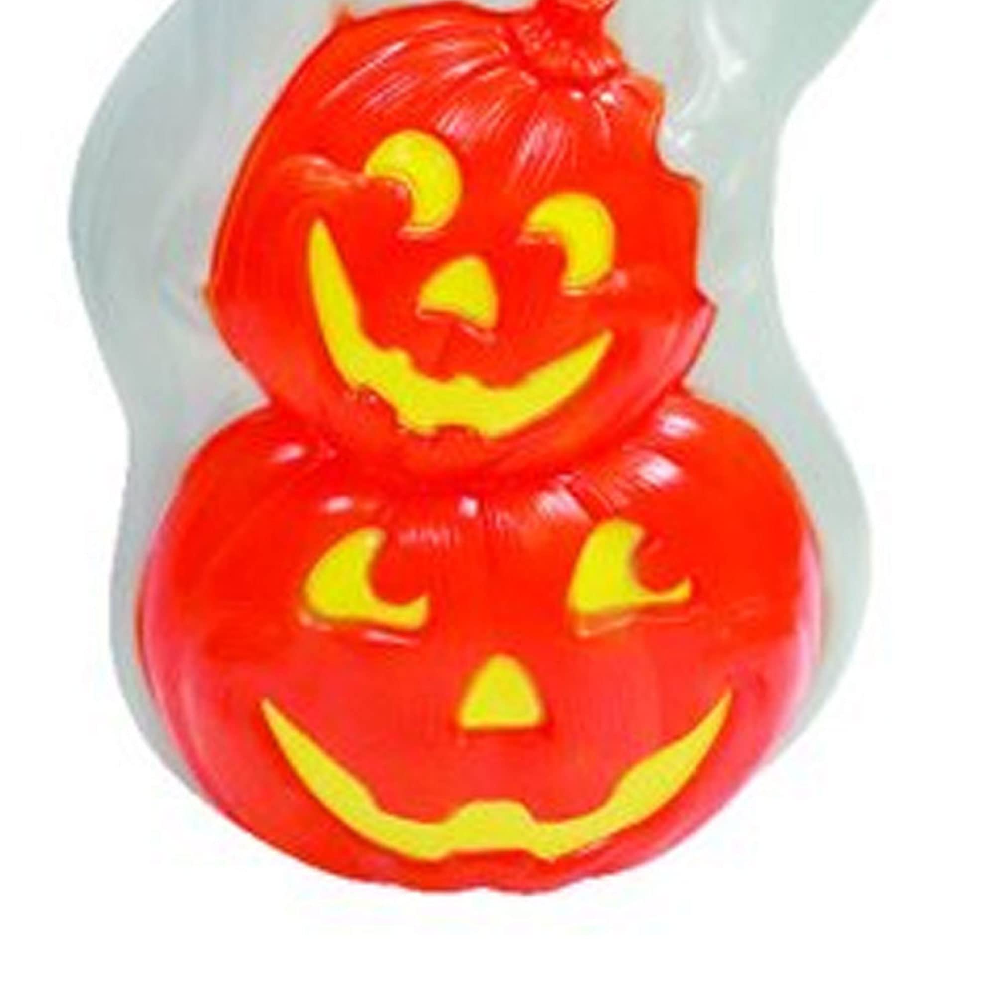 Union Products 56480 60-Watt Light Up Ghost and Pumpkin Halloween Outdoor Garden Statue Decoration Made from Blow-Molded Plastic, White/Orange