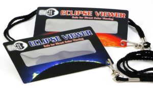 rainbow symphony eclipse viewers, replaces eclipse glasses, safe for direct sun viewing, great for kids, ce & iso certified, made in usa, 5 pack with wearable lanyard