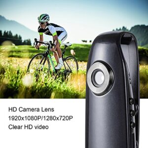 Lenofocus Mini Body Camera 1080P Portable Small Body Worn Cam Cycling Bike Camera Wearable Pocket Video Cameras Built-in for Civilians Police Security Guard