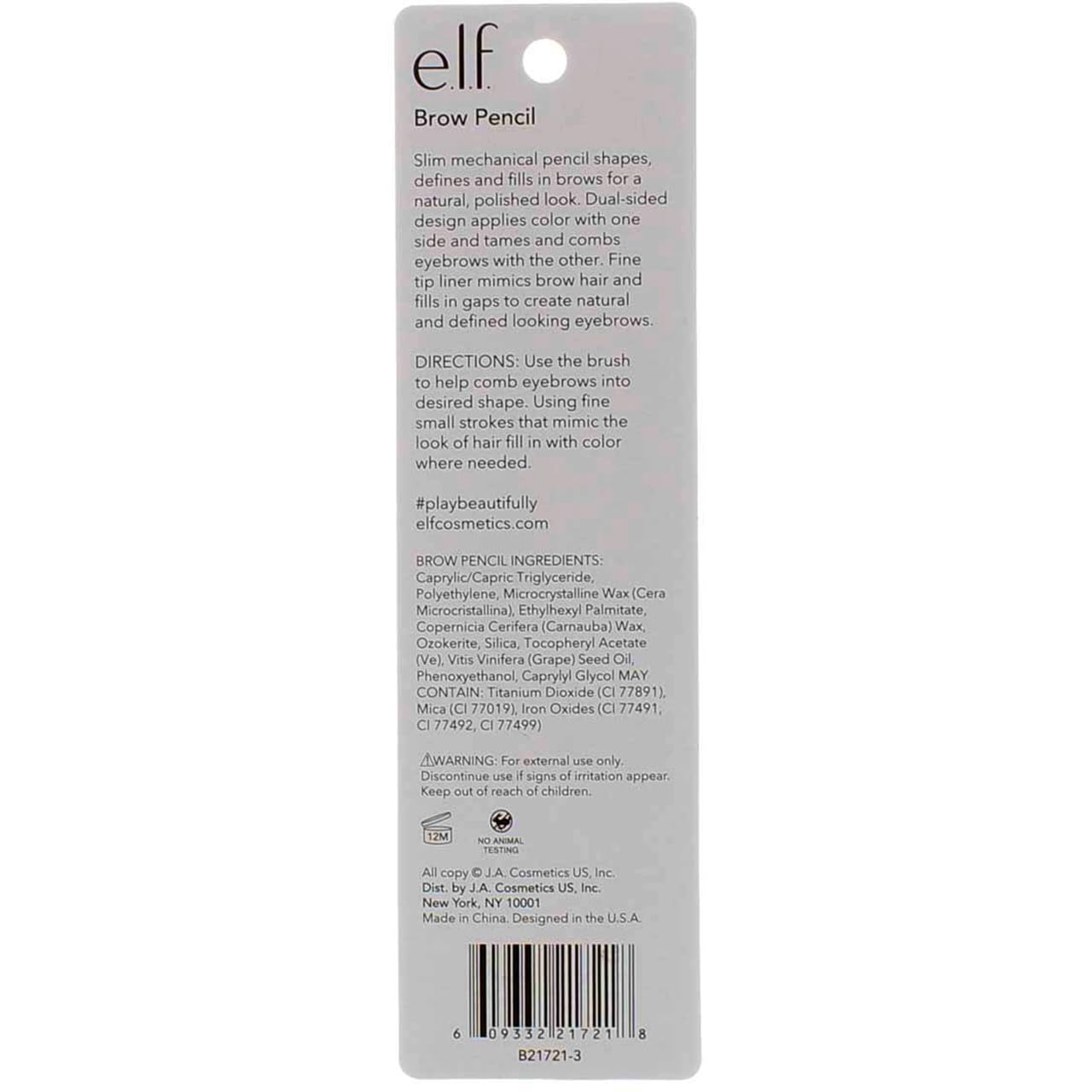 ELF 21721 $2 Instant Lift Brow Pencil Taupe 0.006oz