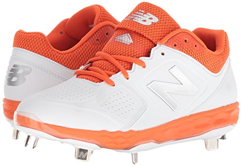 New Balance Women's Fresh Foam Velo V1 Metal Softball Shoe, Orange/White, 5.5 M US