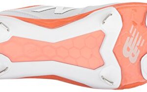 New Balance Women's Fresh Foam Velo V1 Metal Softball Shoe, Orange/White, 5.5 M US