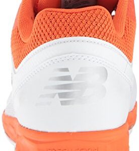 New Balance Women's Fresh Foam Velo V1 Metal Softball Shoe, Orange/White, 5.5 M US