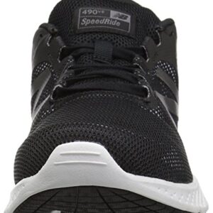 New Balance Women's 490 V6 Running Shoe, Black/Grey, 9 D US