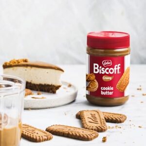 Lotus Biscoff, Cookie Butter Spread, Creamy, non GMO + Vegan, 14.1 oz, Pack of 8