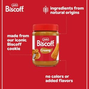 Lotus Biscoff, Cookie Butter Spread, Creamy, non GMO + Vegan, 14.1 oz, Pack of 8