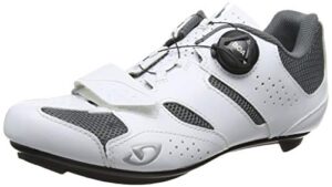 giro savix w womens road cycling shoe − 41, white/titanium (2020)