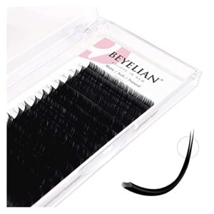 beyelian eyelash extensions, individual lashes, 0.20mm d curl 7-15mm super matte classic lash extensions, ellipse flat eyelash extension, mixed tray for professional salon use