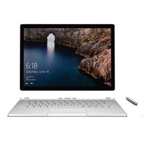 microsoft surface book sw5-00001 2-in-1 notebook pc - intel core i7-6600u 2.6 ghz dual-core processor - 8 gb ram - 256 gb solid state drive - 13.5-inch touchscreen display - (renewed)