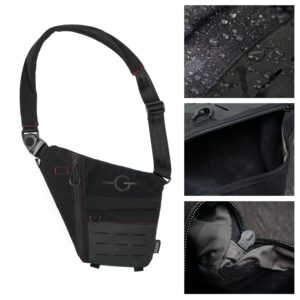 Tacticalgeek Cache L1 Concealed Carry Bag for Men，Anti-Theft Waterproof Shoulder Backpack, EDC Sling Bag, Stealth Bag, Multi-functional Crossbody Bag