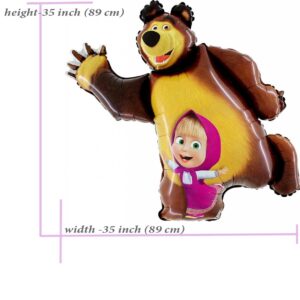 Masha and the Bear Super Shape Figure of Masha Balloon Party Supplies 35 inch