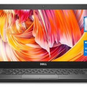 Dell Latitude 7280 Intel Core i7-6600U X2 2.6GHz 16GB 256GB SSD 12.5', Black (Renewed)